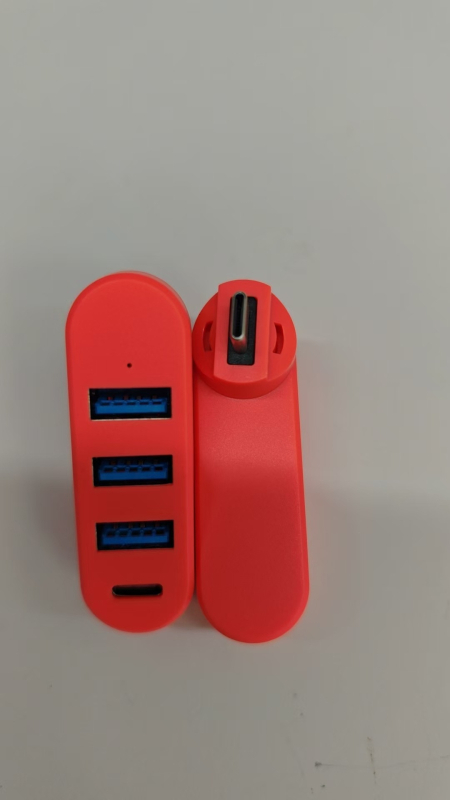 Αυτοκίνηση USB 3.0 hub με περιστροφή 180°, 5 Gbps, εξωτερική τροφοδοσία, έως 4 θύρες