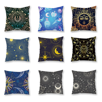 Плюшен калъф за възглавница със звездна карта и луна, печатано лого, пълнеж от PP памук 71–80%, персонализиране налично, стил лукс