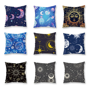 Плюшен калъф за възглавница със звездна карта и луна, печатано лого, пълнеж от PP памук 71–80%, персонализиране налично, стил лукс