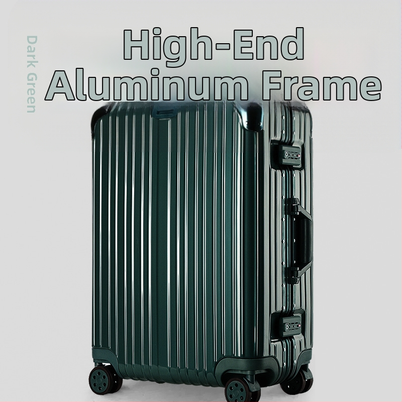 Куфар за пътуване от алуминиево-магнезиева сплав с TSA комбинационно заключване, универсални колела, полиестерна подплата, унисекс