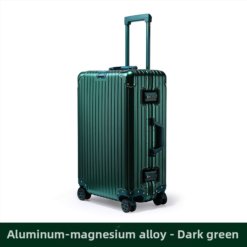 Куфар за пътуване от алуминиево-магнезиева сплав с TSA комбинационно заключване, универсални колела, полиестерна подплата, унисекс
