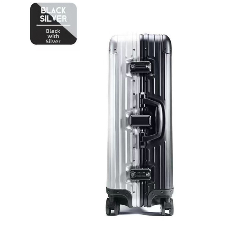 Куфар за пътуване от алуминиево-магнезиева сплав с TSA комбинационно заключване, универсални колела, полиестерна подплата, унисекс