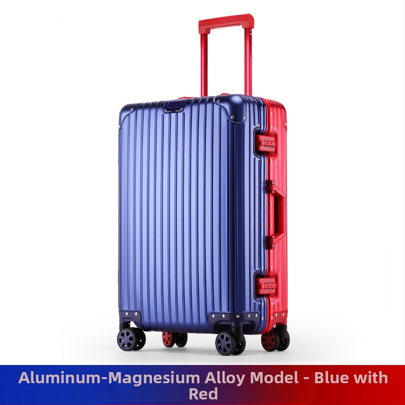 Куфар за пътуване от алуминиево-магнезиева сплав с TSA комбинационно заключване, универсални колела, полиестерна подплата, унисекс