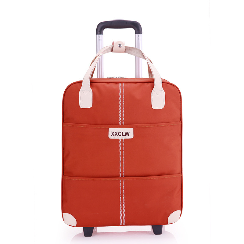Geantă de voiaj, capacitate 36-55L, din material Oxford, fermoar, mâner telescopic, lacăt