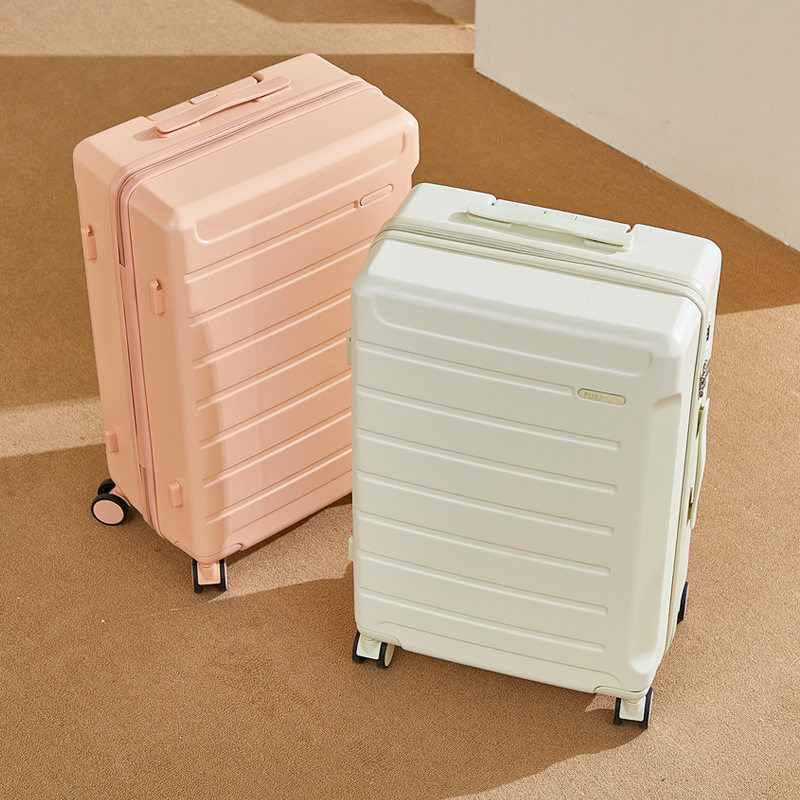 Куфар за пътуване с голям капацитет, ABS+PC материал, отваряне с цип, антибактериална функция и сухо/мокро разделение, универсални колела за бизнес пътувания