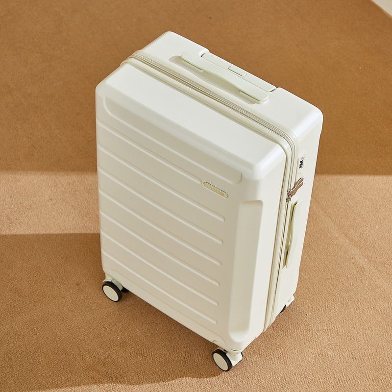 Куфар за пътуване с голям капацитет, ABS+PC материал, отваряне с цип, антибактериална функция и сухо/мокро разделение, универсални колела за бизнес пътувания