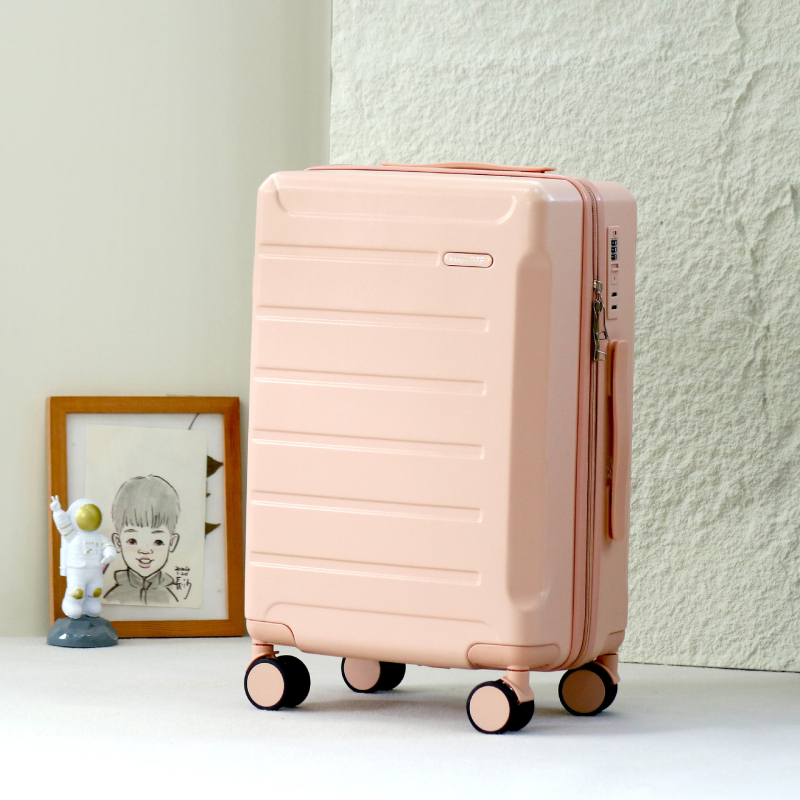 Куфар за пътуване с голям капацитет, ABS+PC материал, отваряне с цип, антибактериална функция и сухо/мокро разделение, универсални колела за бизнес пътувания