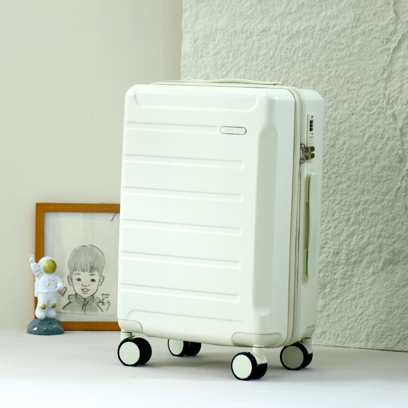 Куфар за пътуване с голям капацитет, ABS+PC материал, отваряне с цип, антибактериална функция и сухо/мокро разделение, универсални колела за бизнес пътувания