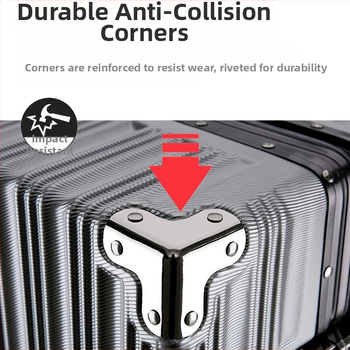 Βαλίτσα ABS+PC, κλείδωμα με κωδικό, προστασία κατά της κλοπής, τροχοί για όλες τις κατευθύνσεις, βάρος 5 kg