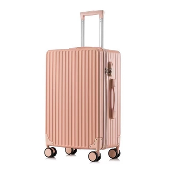 Τροχήλατη βαλίτσα μεγάλου όγκου με ενισχυμένο περίβλημα PET+PE, περιστρεφόμενοι τροχοί, επένδυση ABS, φερμουάρ, κλείδωμα TSA