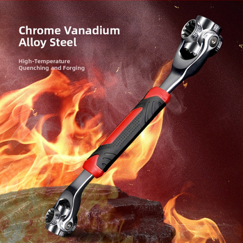 Σετ καστάνιων με κράμα χρωμιοβάνιο, γυαλιστερή επίστρωση χρωμίου, πολυλειτουργικά εργαλεία 52-σε-1 και 48-σε-1, βάρος 450 g