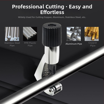 Rokas cauruļu griezējs no nerūsējoša tērauda, rotējošs metāla caurulēm griezējs, ātrs griešanas instruments