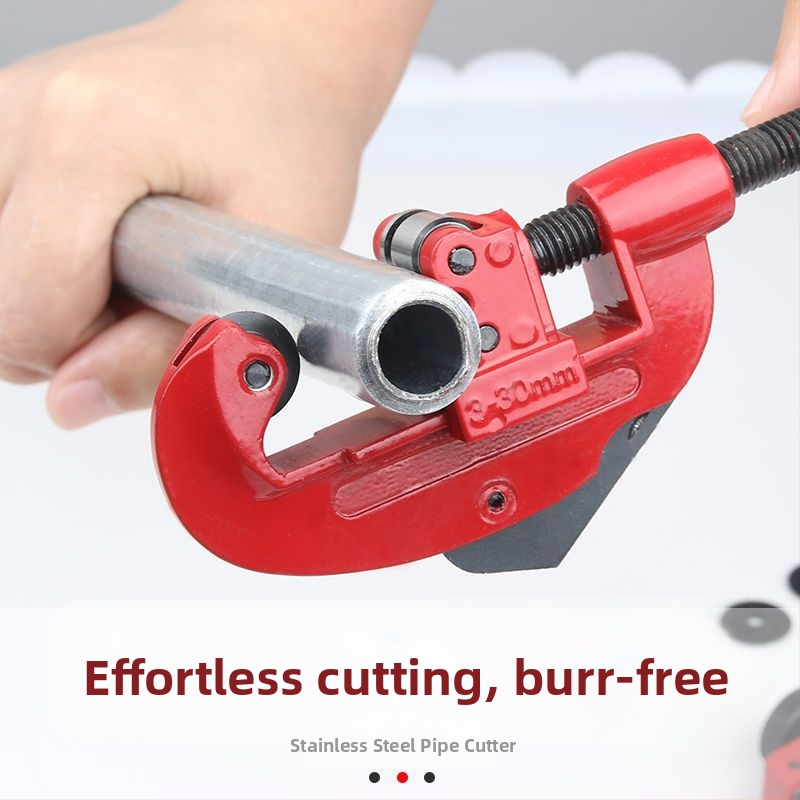 Ръчен резач за тръби от неръждаема стомана, въртящ се резач за метални тръби, инструмент за бързо рязане