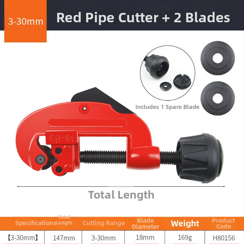 Rokas cauruļu griezējs no nerūsējoša tērauda, rotējošs metāla caurulēm griezējs, ātrs griešanas instruments