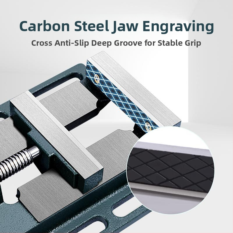 MYTEC/Meike αντιμαγνητικό, αμερικανικού στιλ, με επίπεδες σιαγόνες – bench vise με εξάρτημα διάτρησης για ακριβή οικιακή εργασία