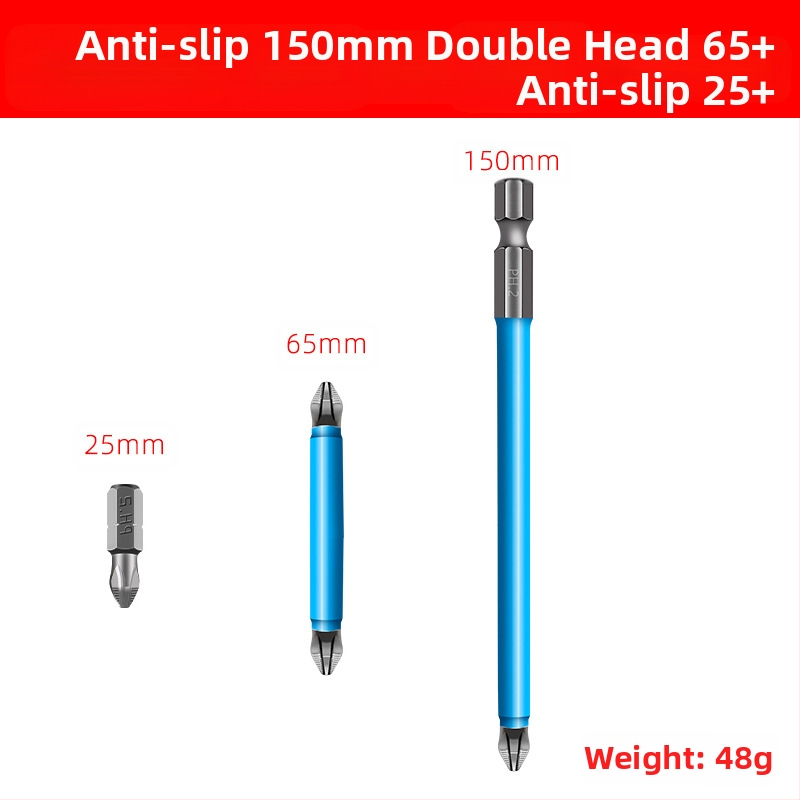 Комплект битове с кръстосана глава и антихлъзгаща функция за дома — сплавна стомана