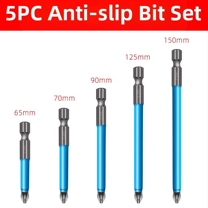 Σετ μπιτ με σταυροειδή κεφαλή και αντιολισθητική λειτουργία για οικιακή χρήση — κράμα ατσάλι