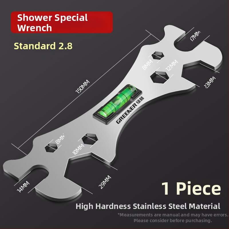 Greener πολυλειτουργικό κλειδί για μπάνιο και ντους – ανοξείδωτο ατσάλι