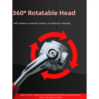 Οικιακός σετ 52 σε 1 για γωνιακά κλειδιά με περιστρεφόμενη κεφαλή – 8 σε 1