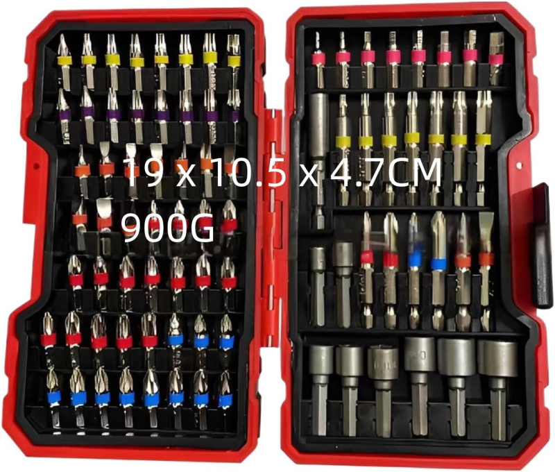 Σετ bit κατσαβιδιού - Υλικό S2, 32 τεμάχια, περιλαμβάνει επίπεδο, σταυρό, Pozidriv, εξάγωνο, ασφαλισμένο Torx, άξονας γρήγορης απόσπασης