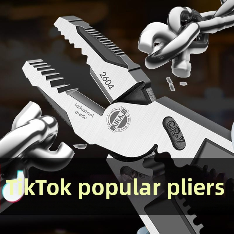 Priemyselné kliešte pre elektrikárov, viacfunkčné s dlhým nosom, univerzálne