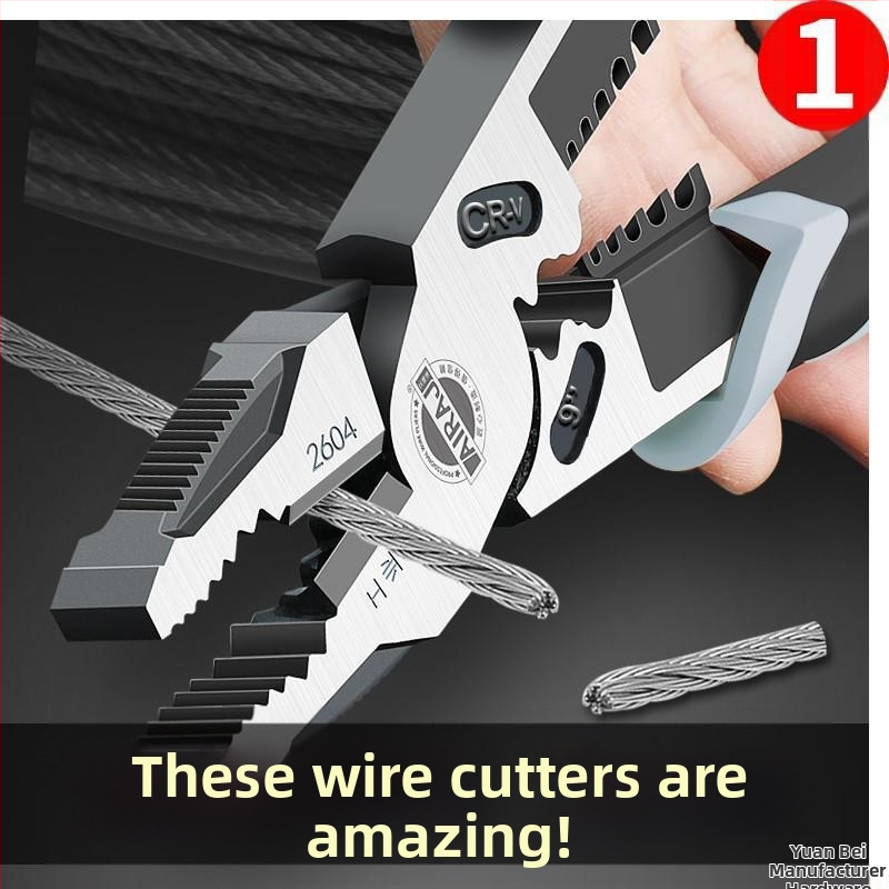 Priemyselné kliešte pre elektrikárov, viacfunkčné s dlhým nosom, univerzálne