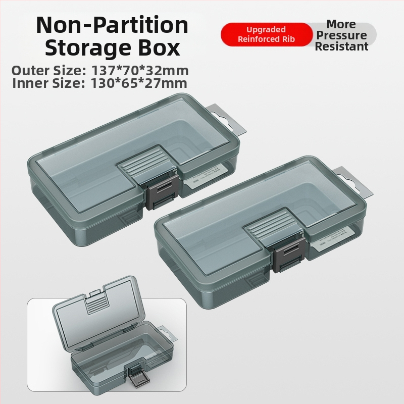 Plasztikus alkatrész tároló doboz többszintes rekeszekkel és megerősített válaszfalakkal, levehető elválasztókkal csavarokhoz, fúrófejekhez és elektronikai alkatrészekhez
