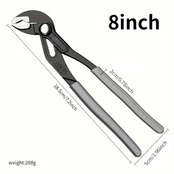 Reguliuojamos vandens vamzdžių replės, daugiafunkcinės, namų naudai, didelis atidarymas, svoris 210/360/480 g