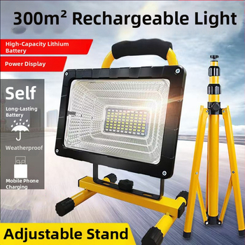 Φως έκτακτης ανάγκης για κατασκήνωση με αναδιπλούμενο σχέδιο σακιδίου, 50-300W, 48 LED, IP54