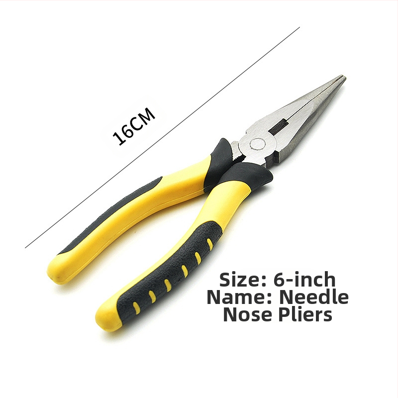 Pramonės lygio replės rinkinys: adatos nosies replės, kampinės replės, aukšta kietumas; svoris 0,7, pjovimo skersmuo 4, žandikaulių ilgis 85, forma: aštrus nasas