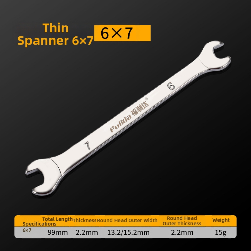 Labai plonas dviejų funkcijų veržlė su plonu atidarytu kraštu, metrinis standartas, ilgoji serija, įrankis iš aukštos anglies plieno