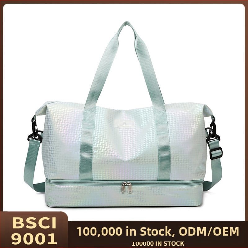 Geantă de călătorie – volum 36–55 L, material Oxford, respirabilă, impermeabilă, extensibilă, model geometric, stil urban