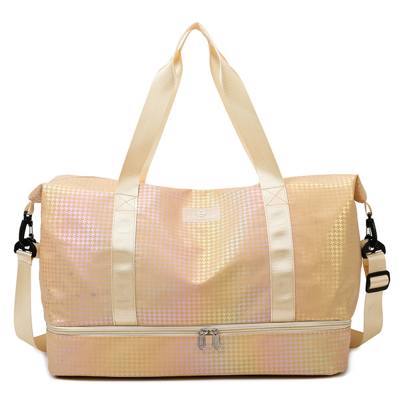 Geantă de călătorie – volum 36–55 L, material Oxford, respirabilă, impermeabilă, extensibilă, model geometric, stil urban