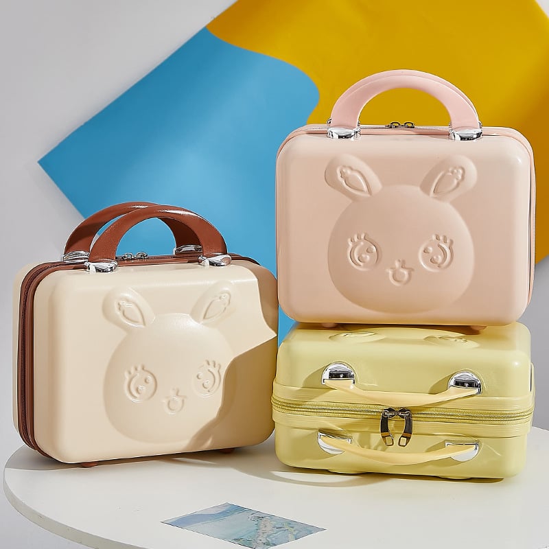 Geantă de cosmetice pentru călătorii cu model anime, material ABS-PC, închidere cu fermoar, impermeabilă, greutate 0,8 kg