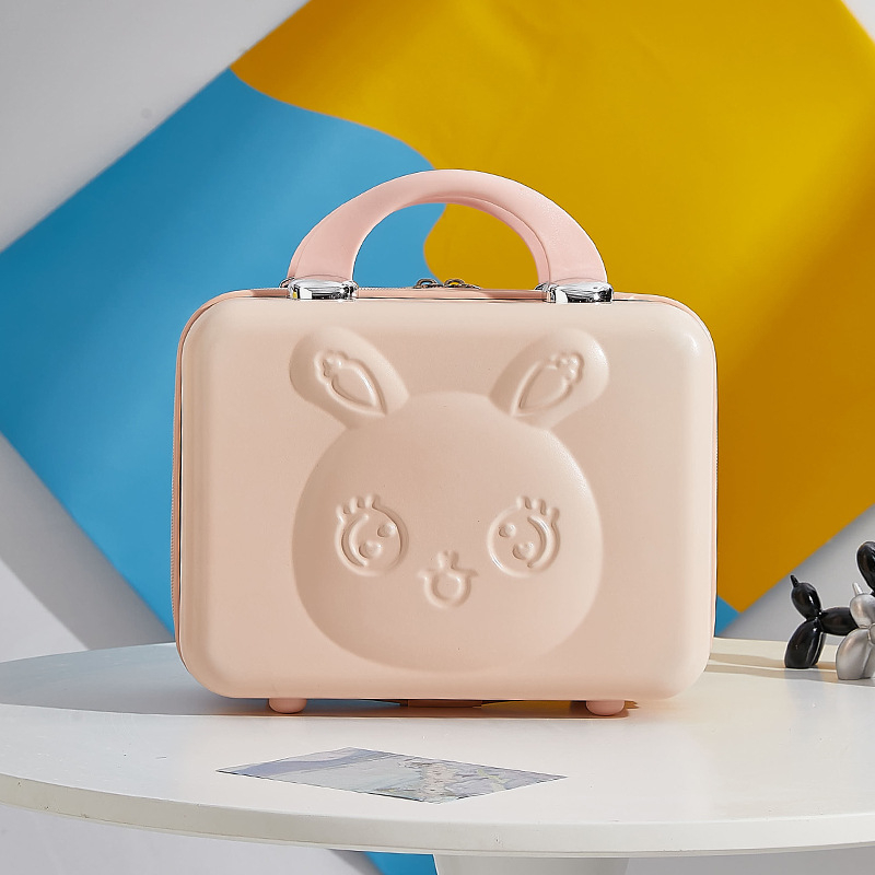 Geantă de cosmetice pentru călătorii cu model anime, material ABS-PC, închidere cu fermoar, impermeabilă, greutate 0,8 kg