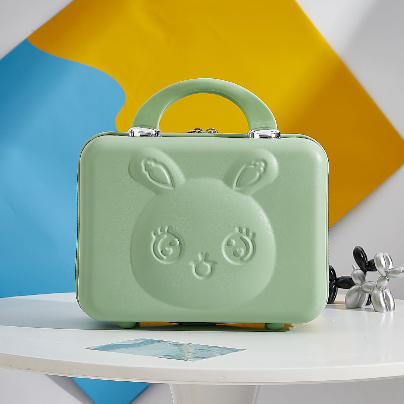 Geantă de cosmetice pentru călătorii cu model anime, material ABS-PC, închidere cu fermoar, impermeabilă, greutate 0,8 kg