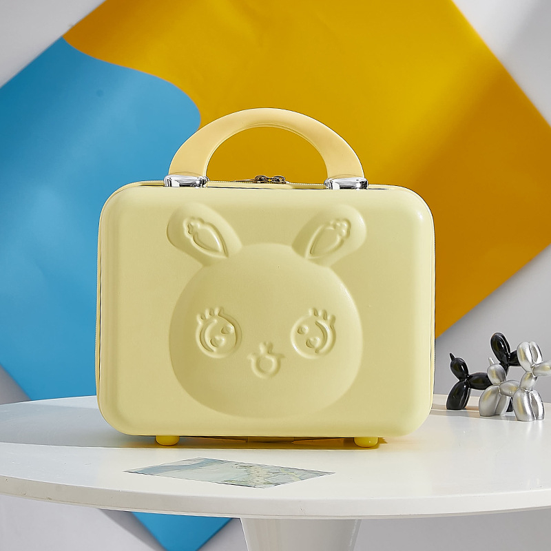 Geantă de cosmetice pentru călătorii cu model anime, material ABS-PC, închidere cu fermoar, impermeabilă, greutate 0,8 kg