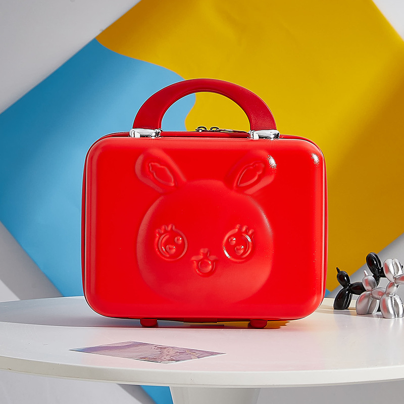 Geantă de cosmetice pentru călătorii cu model anime, material ABS-PC, închidere cu fermoar, impermeabilă, greutate 0,8 kg