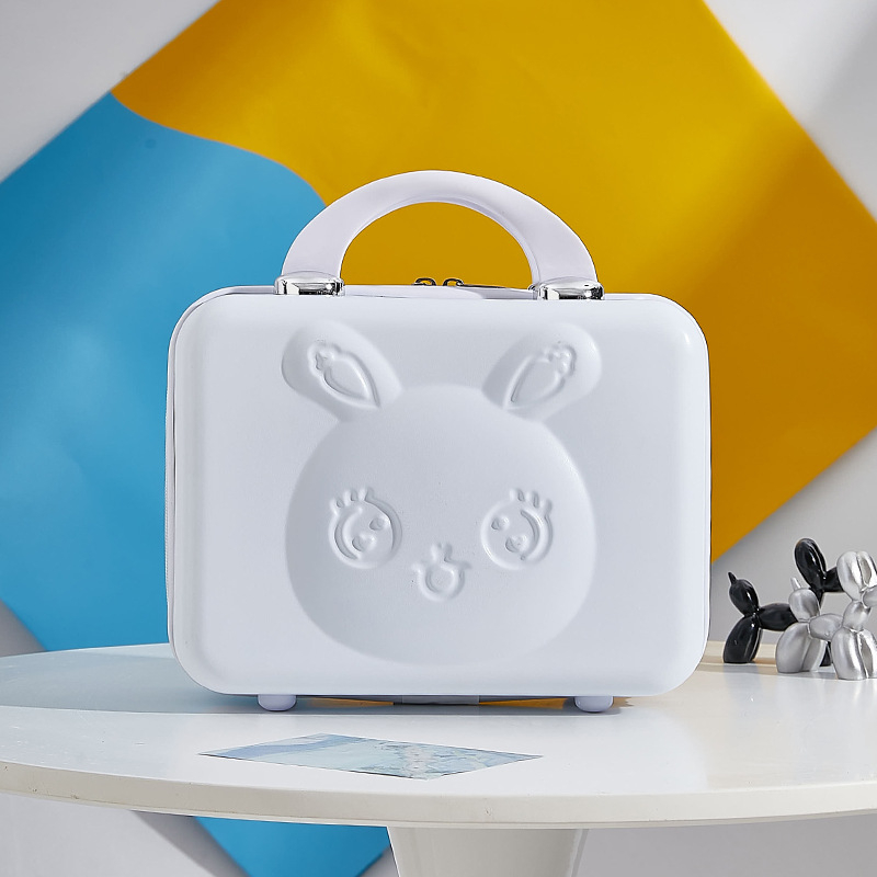 Geantă de cosmetice pentru călătorii cu model anime, material ABS-PC, închidere cu fermoar, impermeabilă, greutate 0,8 kg