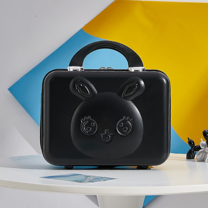 Geantă de cosmetice pentru călătorii cu model anime, material ABS-PC, închidere cu fermoar, impermeabilă, greutate 0,8 kg