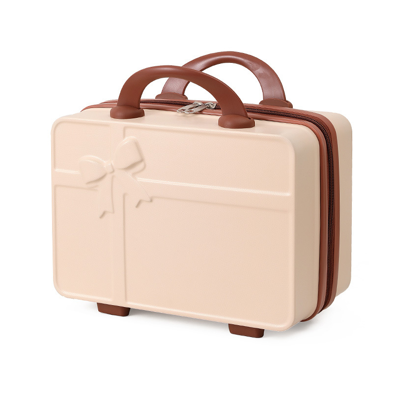 Cipzáros sminkes neszesszer, ABS külső, poliészter bélés, könnyű 0,7 kg, szabadidős utazásokhoz