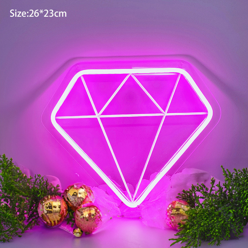 LED neonski znak s 3D graviranjem, E14 utičnica, 200LM, IP55, dimabilan
