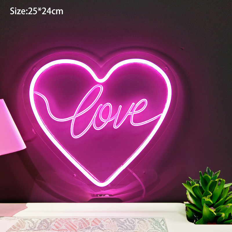 LED neonski znak s 3D graviranjem, E14 utičnica, 200LM, IP55, dimabilan