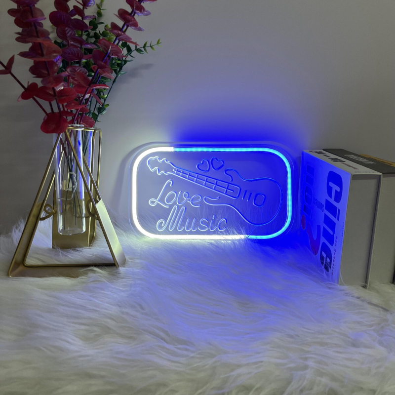 LED neonski znak s 3D graviranjem, E14 utičnica, 200LM, IP55, dimabilan