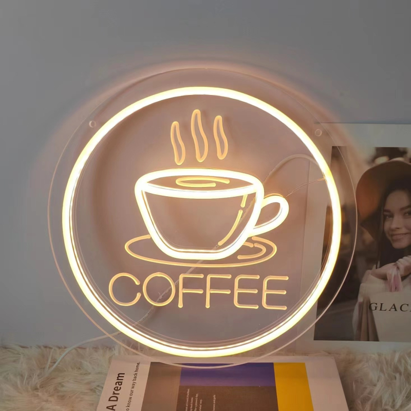 LED neonski znak s 3D graviranjem, E14 utičnica, 200LM, IP55, dimabilan