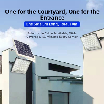 Ηλιακό φως με μοτίβο αστέρων IP67, 50W, 6V, Τηλεχειριστήριο, 6–12 ώρες λειτουργίας