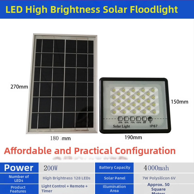 Napelemes csillagos fény IP67, 50W, 6V, távirányító, 6–12 óra üzemidő