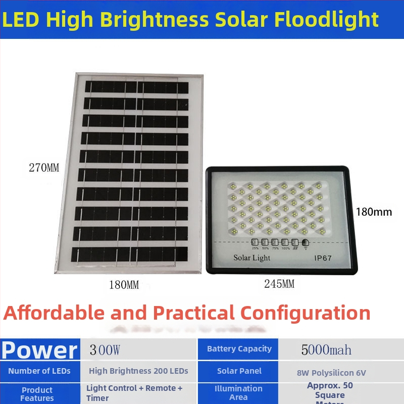 Napelemes csillagos fény IP67, 50W, 6V, távirányító, 6–12 óra üzemidő