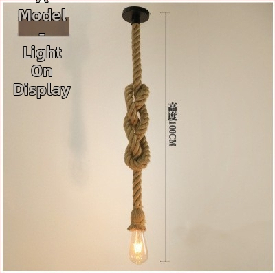 Kaņepju auklas lustra, LED piekaramā lampe, 220V, apgaismojuma platība 5–10 m²