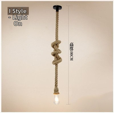 Kaņepju auklas lustra, LED piekaramā lampe, 220V, apgaismojuma platība 5–10 m²